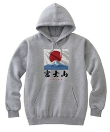 NIPOP(ニポップ) プルパーカー スウェット 裏毛 富士山 日の丸 和 イラスト プリント インバウンド お土産 トップス レディース ユニセックス
