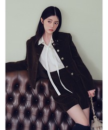【WEB限定】ノーカラージャケット&ショートパンツセット
