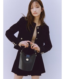 【WEB限定】ノーカラージャケット＆ショートパンツセット
