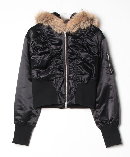 ROYAL FLASH(ロイヤルフラッシュ)の「MITSUKI/ミツキ/DESIGN RIB N-2B JACKET(その他アウター・レディース・カーキ/ブラック・F)」の14枚目の写真