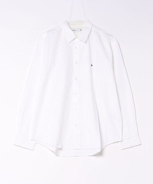 CONVERSE TOKYO(コンバーストウキョウ)の「STAR★ ONEPOINT OVERSIZED SHIRT(シャツ/ブラウス・メンズ・ブラック/ホワイト/ベージュ/サックスブルー・FREE)」の1枚目の写真