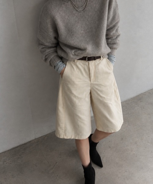 コーデュロイ バミューダパンツ