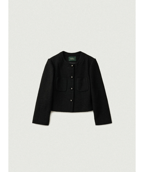 The Barnnet(ザバーネット)の「ANNES ツイードセットアップジャケット ブラック(テーラードジャケット・レディース・その他・SMALL/MEDIUM)」の1枚目の写真