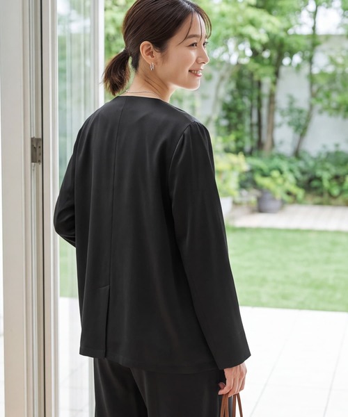 STYLE DELI(スタイルデリ)の「【セット対応】微光沢ツイルダブルジャケット(テーラードジャケット・レディース・ライトグレー/グレー系その他/ブラウン系その他/ブラック・FREE)」の18枚目の写真