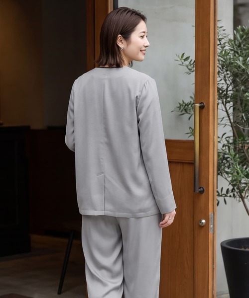 STYLE DELI(スタイルデリ)の「【セット対応】微光沢ツイルダブルジャケット(テーラードジャケット・レディース・ライトグレー/グレー系その他/ブラウン系その他/ブラック・FREE)」の21枚目の写真