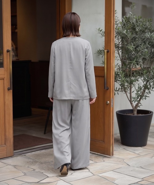 STYLE DELI(スタイルデリ)の「【セット対応】微光沢ツイルダブルジャケット(テーラードジャケット・レディース・ライトグレー/グレー系その他/ブラウン系その他/ブラック・FREE)」の22枚目の写真