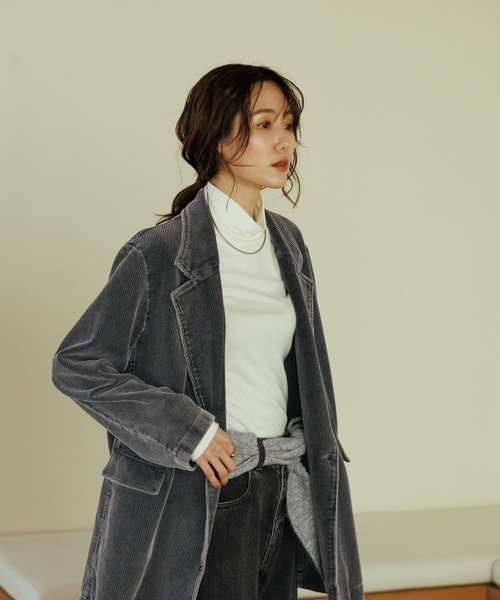 GLOBAL WORK(グローバルワーク)の「ウールテンセルハイネックプルオーバー/797335(ニット/セーター・レディース・ワインレッド/サックスブルー/グレー/フューシャピンク/グリーン系その他4/ベージュ系その他3/ホワイト/ブラック・MEDIUM/LARGE)」の10枚目の写真