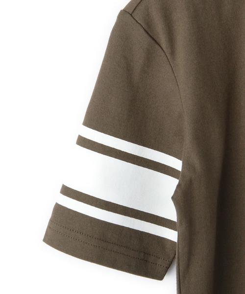 green label relaxing（グリーンレーベルリラクシング）の「【KIDS】オーガニックコットン BIGナンバリングプリント Tシャツ 5L◆（Tシャツ/カットソー・キッズ・オフホワイト/オリーブ・105/135/95/125/115）」の6枚目の写真