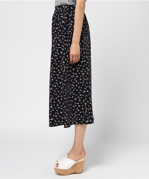 Heather（ヘザー）の「コバナガラスリットスカート　717086（スカート・レディース・ネイビー/オフホワイト・FREE）」の5枚目の写真