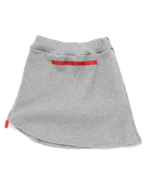 CHUBBYGANG（チャビーギャング）の「インパン付きデザインスカート（スカート・キッズ・ライトグレー/ブラック・150/140/120/110/130/160/100）」の3枚目の写真