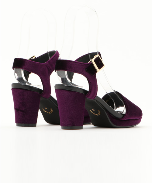 E hyphen world gallery（イーハイフンワールドギャラリー）の「ベロアサンダル（サンダル・レディース・パープル/ブラック/ブルー・M/L/S）」の9枚目の写真