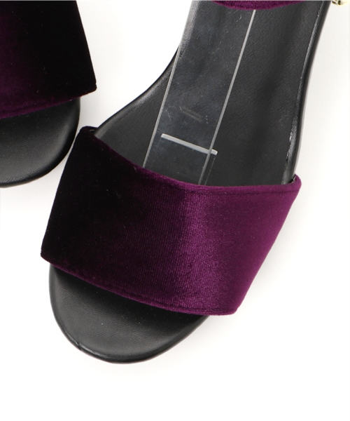 E hyphen world gallery（イーハイフンワールドギャラリー）の「ベロアサンダル（サンダル・レディース・パープル/ブラック/ブルー・M/L/S）」の11枚目の写真