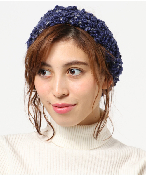 チャイハネ（チャイハネ）の「【チャイハネ】ポコポコターバン風ヘアバンド（ヘアバンド・レディース・ブラウン/ブルー/グレー・FREE）」の4枚目の写真