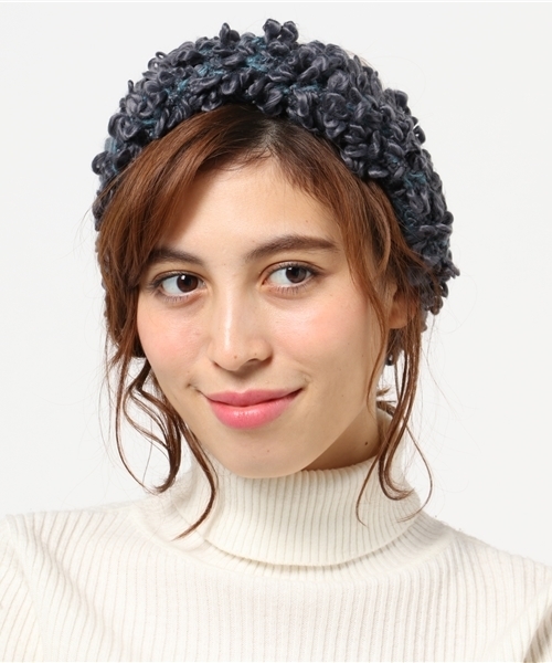 チャイハネ（チャイハネ）の「【チャイハネ】ポコポコターバン風ヘアバンド（ヘアバンド・レディース・ブラウン/ブルー/グレー・FREE）」の8枚目の写真