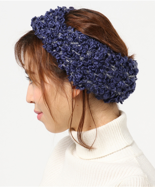 チャイハネ（チャイハネ）の「【チャイハネ】ポコポコターバン風ヘアバンド（ヘアバンド・レディース・ブラウン/ブルー/グレー・FREE）」の10枚目の写真