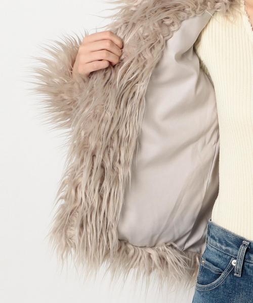 Another Edition（アナザーエディション）の「フェイクファーコート/　AEMBC FAKE FUR CT（その他アウター・レディース・ベージュ/ピンク・FREE）」の11枚目の写真