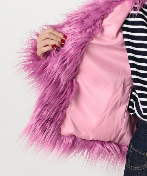 Another Edition（アナザーエディション）の「フェイクファーコート/　AEMBC FAKE FUR CT（その他アウター・レディース・ベージュ/ピンク・FREE）」の15枚目の写真
