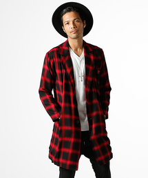 JACKROSE |  Luvオンブレチェックチェスターコート(シャツ/ブラウス)