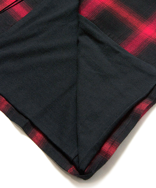 JACKROSE（ジャックローズ）の「 Luvオンブレチェックチェスターコート（シャツ/ブラウス・メンズ・ブラック/レッド・L/M）」の6枚目の写真