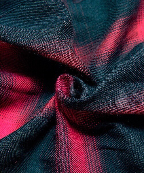 JACKROSE（ジャックローズ）の「 Luvオンブレチェックチェスターコート（シャツ/ブラウス・メンズ・ブラック/レッド・L/M）」の7枚目の写真