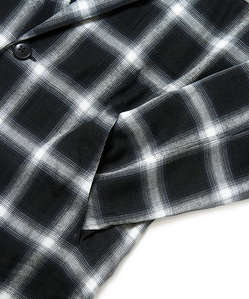 JACKROSE（ジャックローズ）の「 Luvオンブレチェックチェスターコート（シャツ/ブラウス・メンズ・ブラック/レッド・L/M）」の11枚目の写真