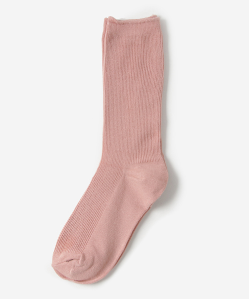 Fun & Daily（ファンアンドデイリー）の「F&D : リブ編みナチュラルソックス（ソックス/靴下・レディース・グレー/チャコールグレー/ワインレッド/マスタード/ブラック/ブルー/ホワイト/ベージュ/ピンク/ブラウン/グリーン・FREE）」の12枚目の写真