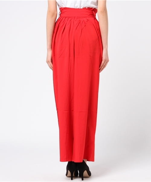 Re:EDIT（リエディ）の「ウエストリボンワイドパンツ（その他パンツ・レディース・ベージュ/マスタード/ネイビー/ホワイト/レッド/ブラック/グリーン・LARGE/SMALL/MEDIUM）」の20枚目の写真