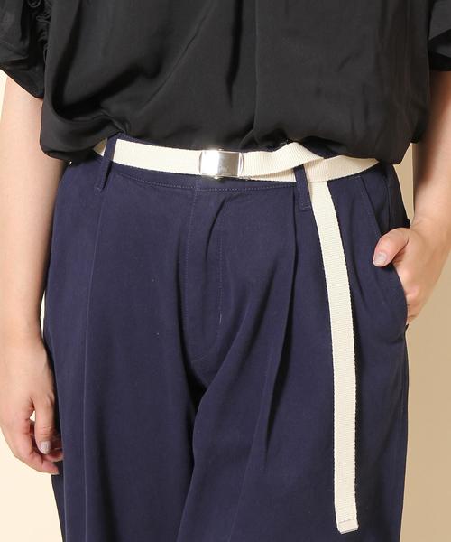 coen(コーエン)の「ロングガチャベルト(ベルト・レディース・ナチュラル/レッド/ダークグリーン/ネイビー・FREE)」の2枚目の写真