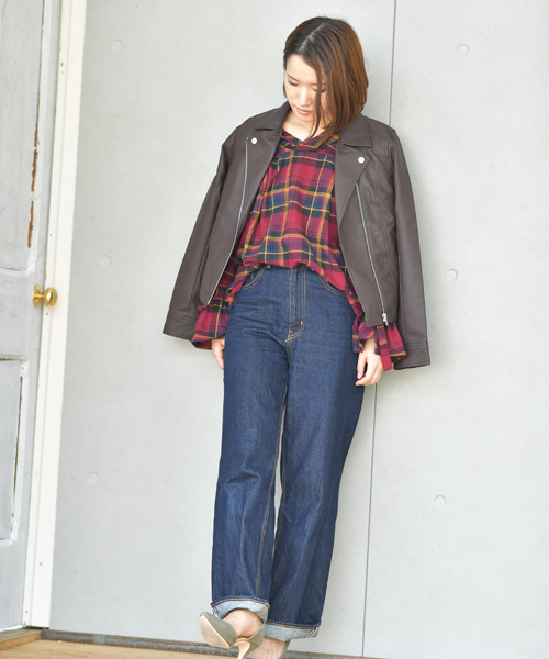 rps(アールピーエス)の「ライダースジャケット(ライダースジャケット・レディース・ブラック/ブラウン/キャメル/グレイッシュベージュ/ピンクベージュ・M)」の18枚目の写真