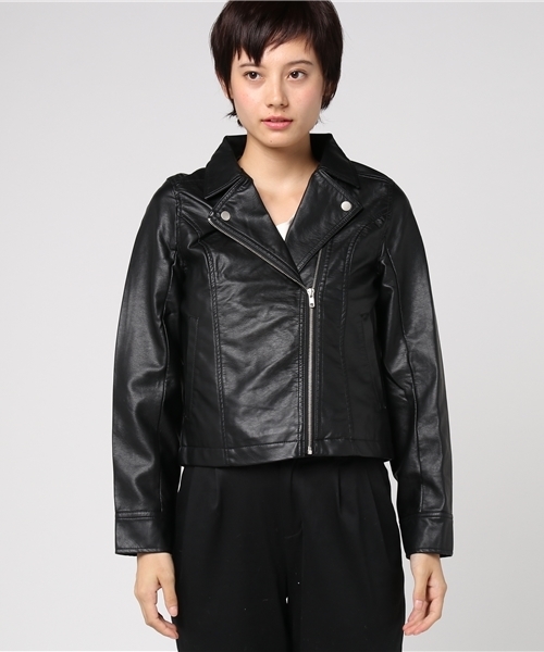 rps(アールピーエス)の「ライダースジャケット(ライダースジャケット・レディース・ブラック/ブラウン/キャメル/グレイッシュベージュ/ピンクベージュ・M)」の16枚目の写真