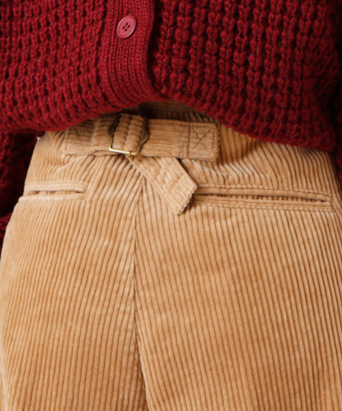 CIAOPANIC TYPY（チャオパニックティピー）の「太コールワイドクロップドパンツ（その他パンツ・レディース・グリーン/ネイビー/ベージュ・MEDIUM/SMALL）」の15枚目の写真