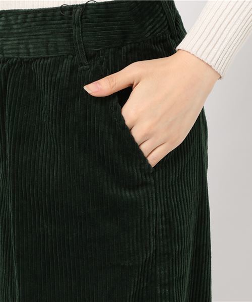 CIAOPANIC TYPY（チャオパニックティピー）の「太コールワイドクロップドパンツ（その他パンツ・レディース・グリーン/ネイビー/ベージュ・MEDIUM/SMALL）」の9枚目の写真