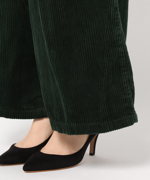 CIAOPANIC TYPY（チャオパニックティピー）の「太コールワイドクロップドパンツ（その他パンツ・レディース・グリーン/ネイビー/ベージュ・MEDIUM/SMALL）」の10枚目の写真