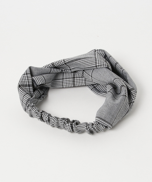N.(N. Natural Beauty Basic)(エヌエヌナチュラルビューティーベーシック)の「チェックターバン(ヘアバンド・レディース・グレー系その他/ブラウン系その他・フリ-)」の3枚目の写真