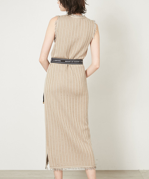 UNITED TOKYO(ユナイテッドトウキョウ)の「アセストライプワンピース(ワンピース・レディース・ベージュ/グリーン・1)」の21枚目の写真