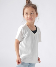 BAYFLOW（ベイフロー）の「BAYFLOW／[KIDS]シルキーフライスVネック半袖T 18SS（Tシャツ/カットソー・キッズ）」