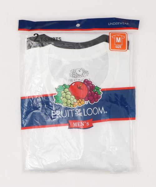 FRUIT OF THE LOOM(フルーツオブザルーム)の「【FRUIT OF THE LOOM】20/綿100%半袖丸首2P(Tシャツ/カットソー・メンズ・ホワイト/ネイビー/ブラック・LL/M/L)」の8枚目の写真