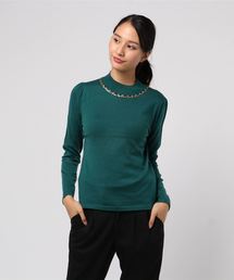 YECCA VECCA | ・ビジューハイネックニット(ニット/セーター)