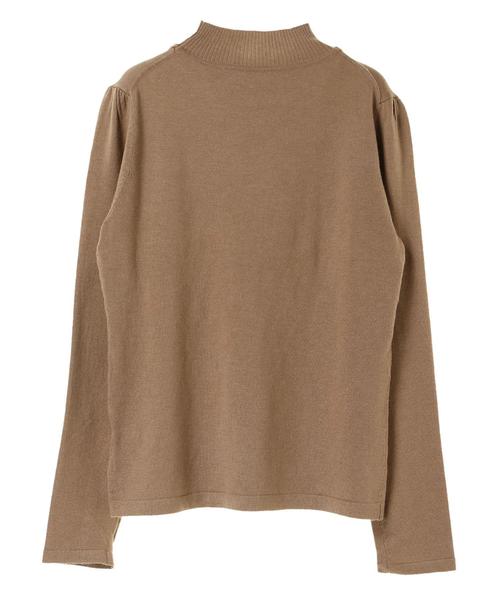 YECCA VECCA（イェッカヴェッカ）の「・ビジューハイネックニット（ニット/セーター・レディース・杢グレー/ブラック/モカ/グリーン・FREE）」の9枚目の写真