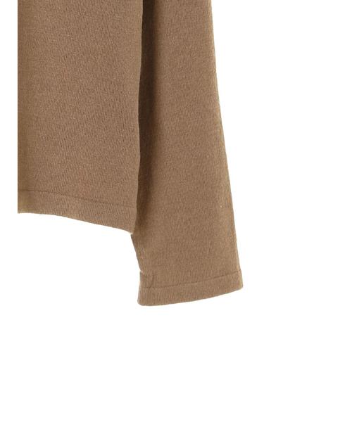 YECCA VECCA（イェッカヴェッカ）の「・ビジューハイネックニット（ニット/セーター・レディース・杢グレー/ブラック/モカ/グリーン・FREE）」の8枚目の写真