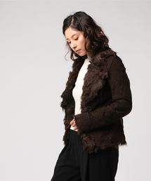 ラムファー ファー ショート コート