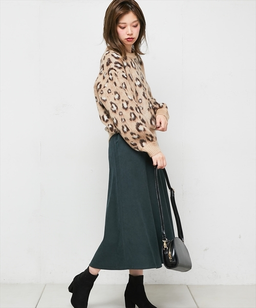 natural couture(ナチュラルクチュール)の「起毛ヒョウ柄ニット(ニット/セーター・レディース・ベージュ/アイボリー・FREE)」の10枚目の写真