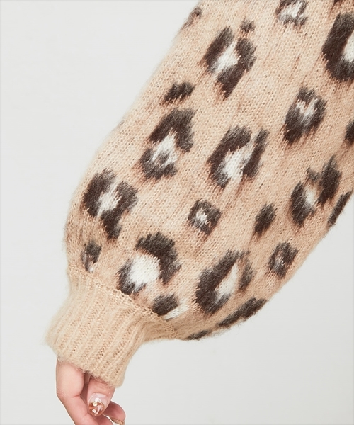natural couture(ナチュラルクチュール)の「起毛ヒョウ柄ニット(ニット/セーター・レディース・ベージュ/アイボリー・FREE)」の20枚目の写真