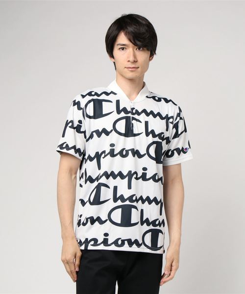 Champion(チャンピオン)の「【Champion/チャンピオン】メンズ TRAINING ポロシャツ(ポロシャツ・メンズ・グレー/ネイビー/ライム/ブラック/ホワイト・MEDIUM/LARGE/X-LARGE)」の2枚目の写真