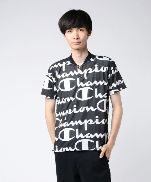 Champion(チャンピオン)の「【Champion/チャンピオン】メンズ TRAINING ポロシャツ(ポロシャツ・メンズ・グレー/ネイビー/ライム/ブラック/ホワイト・MEDIUM/LARGE/X-LARGE)」の3枚目の写真