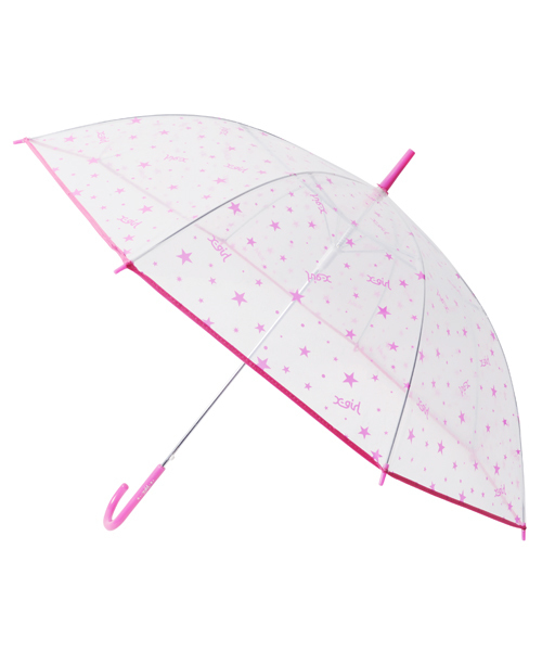 X-girl(エックスガール)の「STARDUST UMBRELLA(長傘・レディース・ピンク/ネイビー・ONE SIZE)」の1枚目の写真