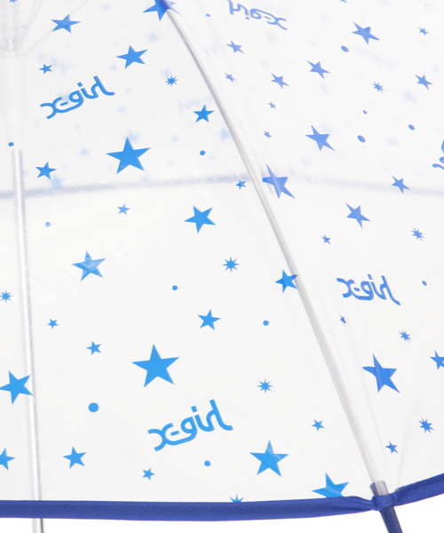 X-girl(エックスガール)の「STARDUST UMBRELLA(長傘・レディース・ピンク/ネイビー・ONE SIZE)」の8枚目の写真