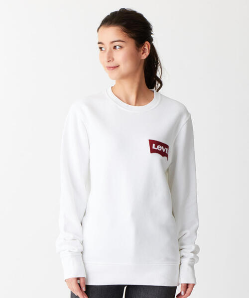 Levi's(リーバイス)の「Levi’s(リーバイス)ロゴスウェット(スウェット・レディース・ホワイト・SMALL)」の3枚目の写真