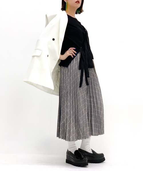 Narcissus（ナルシス）の「【Narcissus】テーラードスリーブレスジャケット（テーラードジャケット・レディース・ブラック/ホワイト・FREE）」の10枚目の写真