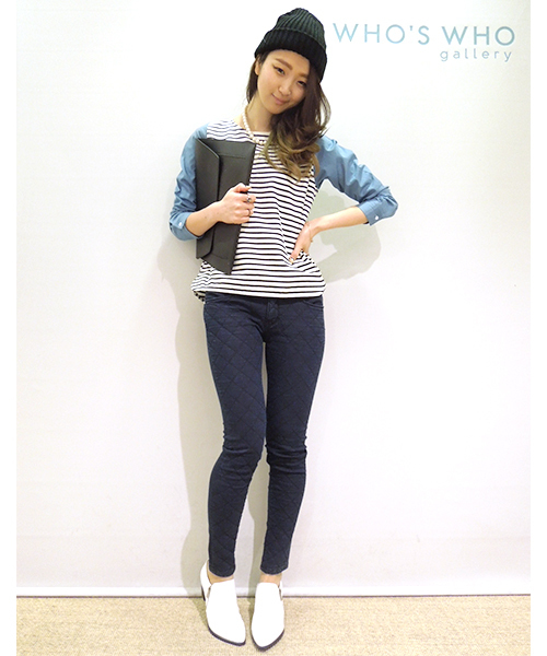 WHO'S WHO gallery(フーズフーギャラリー)の「【rinevuos】 ロゴビーニー(ニットキャップ/ビーニー・メンズ・ホワイト/レッド/ネイビー/ワインレッド/グレー/ブラック・FREE)」の18枚目の写真